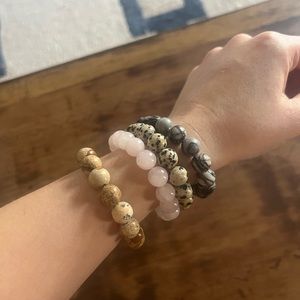 Beaded bracelets various colors